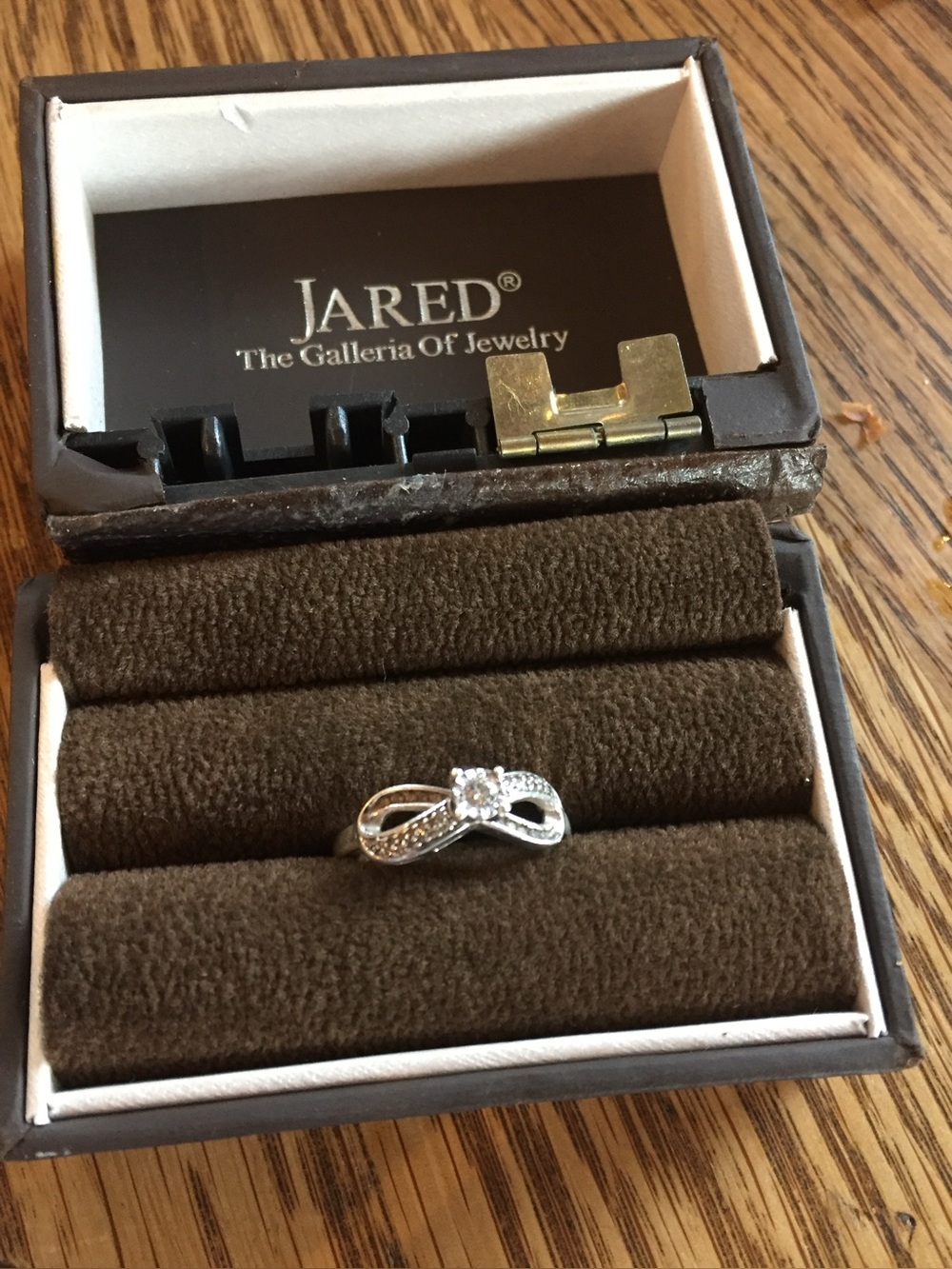 Silver Infinity Ribbon Ring in Clear CZ - Women Jewelry